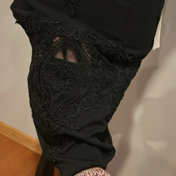 Lulu's Black Lace See Through Bodycon Dress - Picture 3 of 10